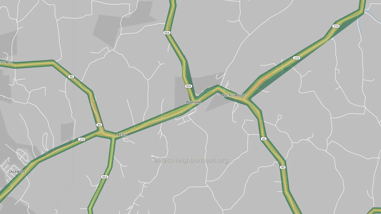 16246, PA Map of Noise Levels in 16246