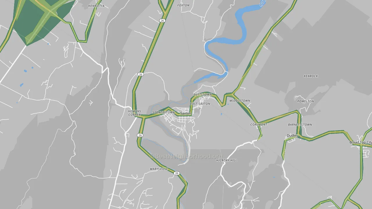 16678, PA Map of Noise Levels in 16678