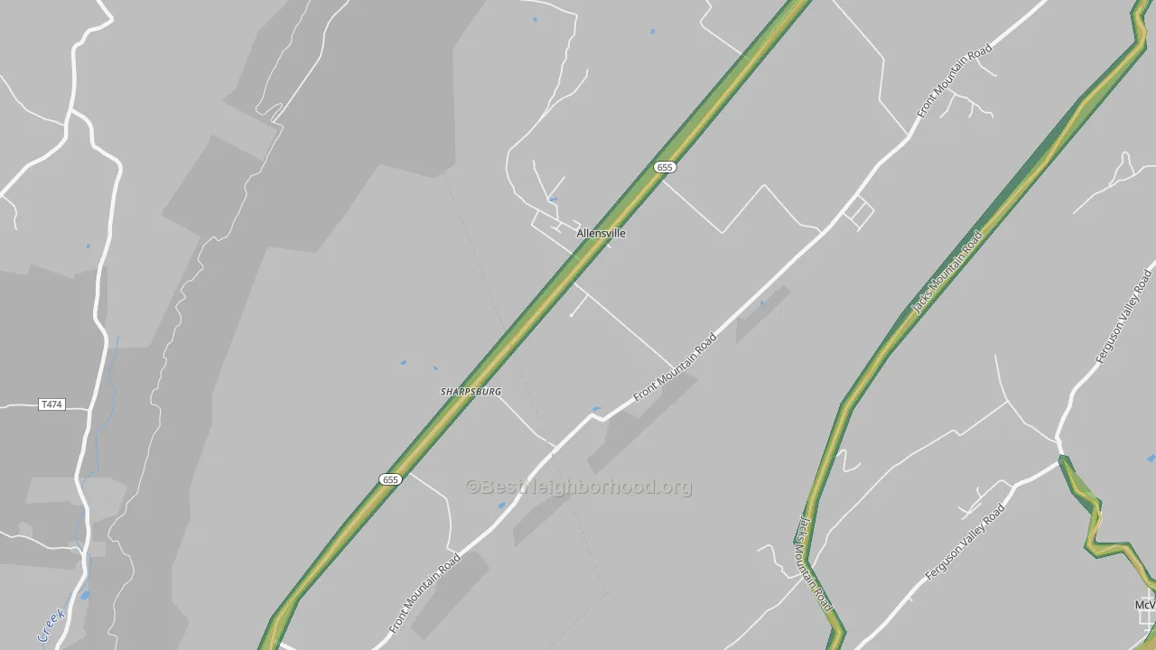 17002, PA Map of Noise Levels in 17002