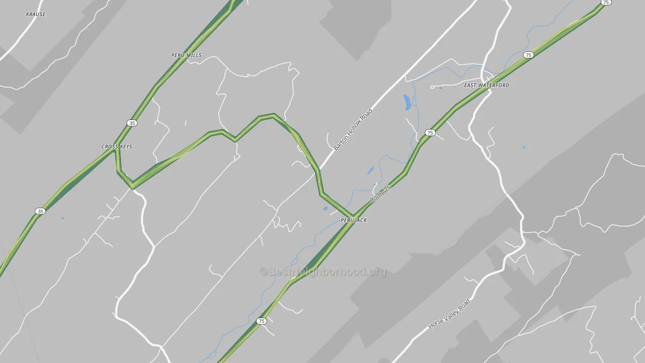 17021, PA Map of Noise Levels in 17021