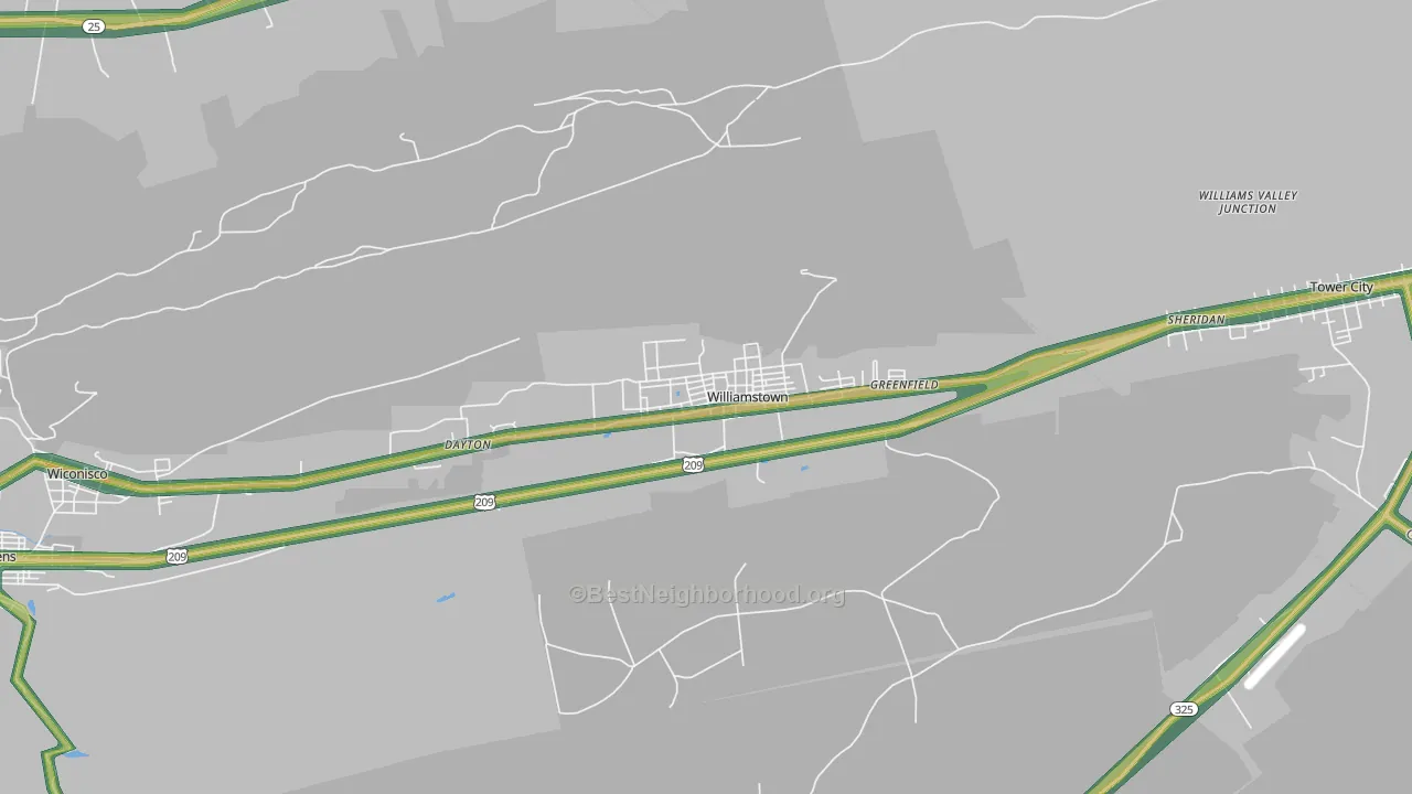 17098, PA Map of Noise Levels in 17098