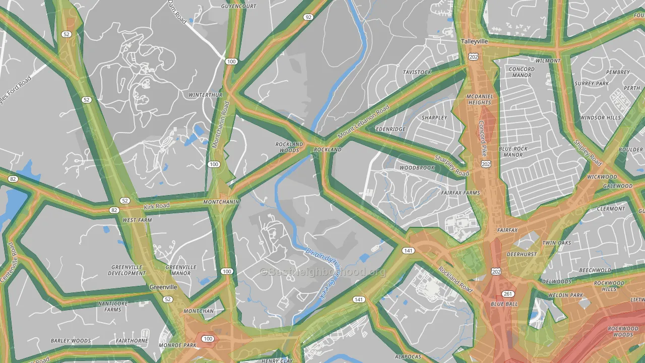 19732, DE Map of Noise Levels in 19732