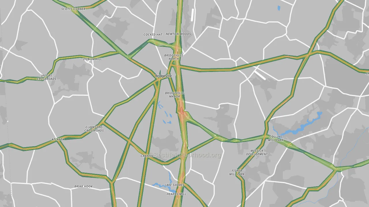 19933, DE Map of Noise Levels in 19933