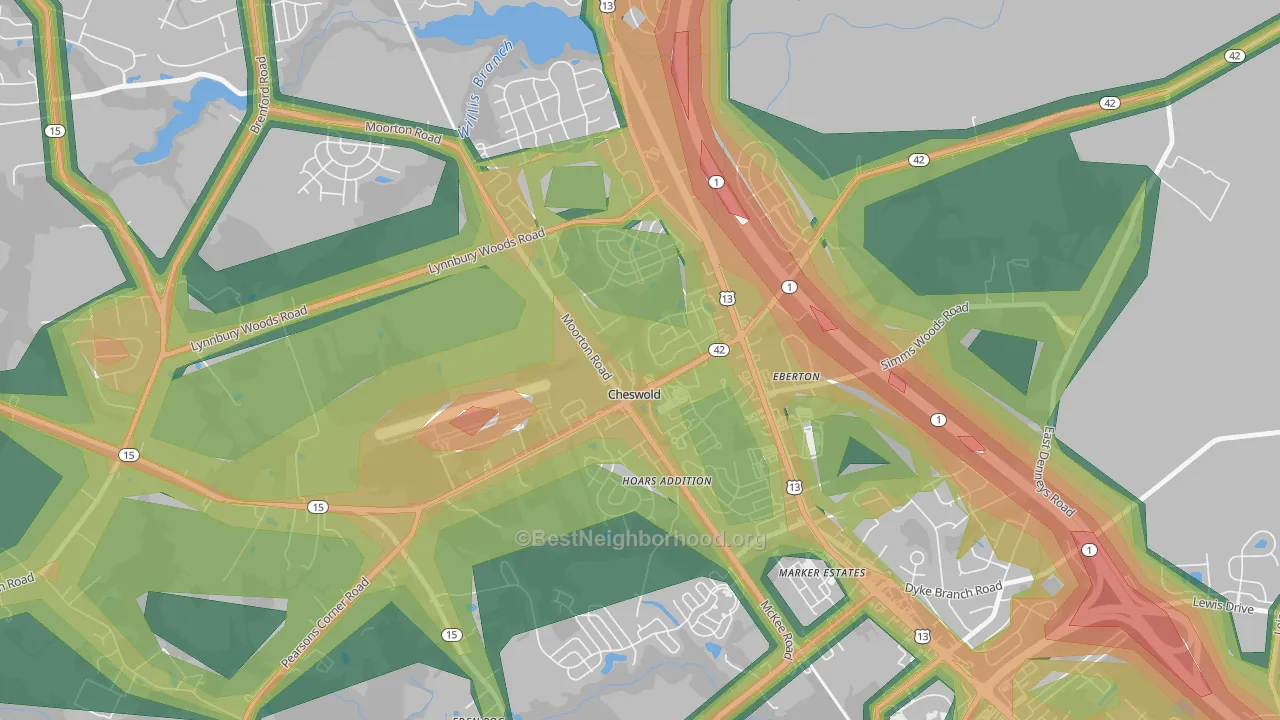 19936, DE Map of Noise Levels in 19936