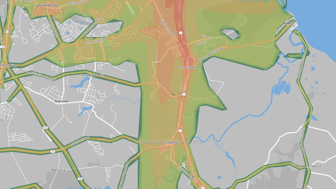19946, DE Map of Noise Levels in 19946