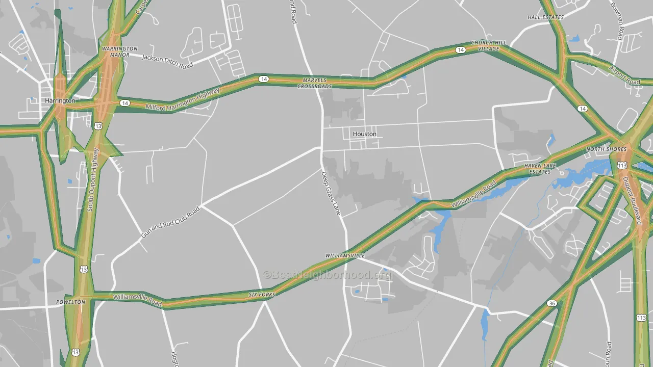 19954, DE Map of Noise Levels in 19954