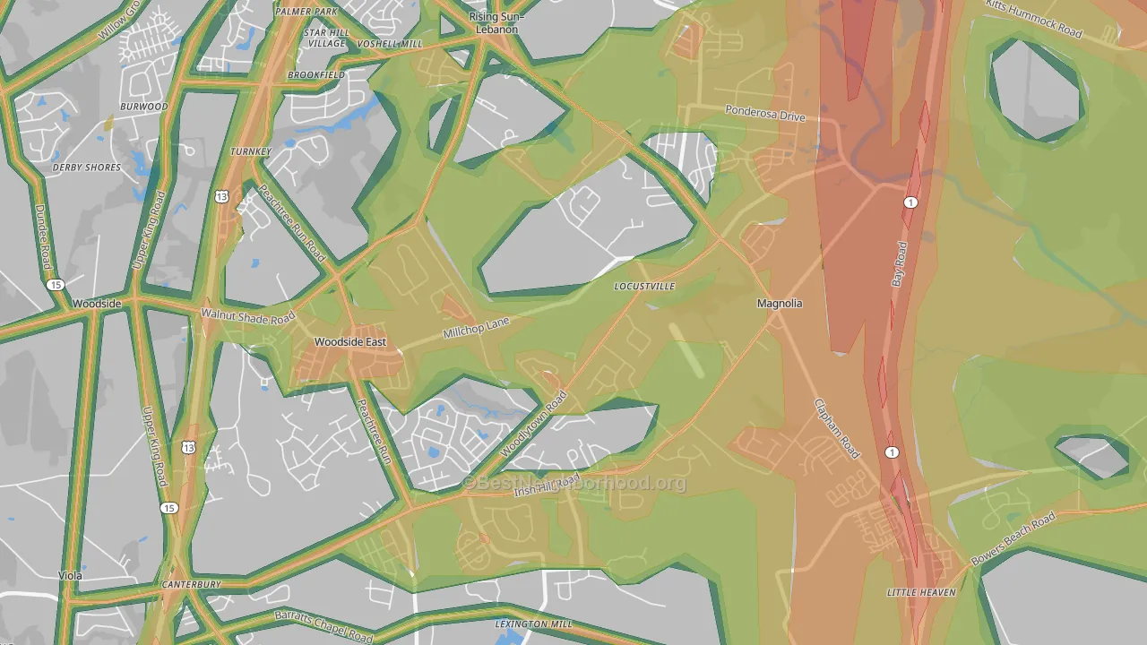 19962, DE Map of Noise Levels in 19962