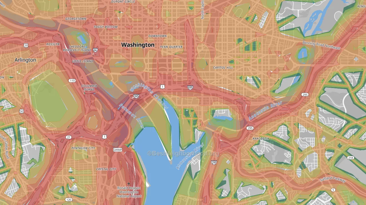 20024, DC Map of Noise Levels in 20024