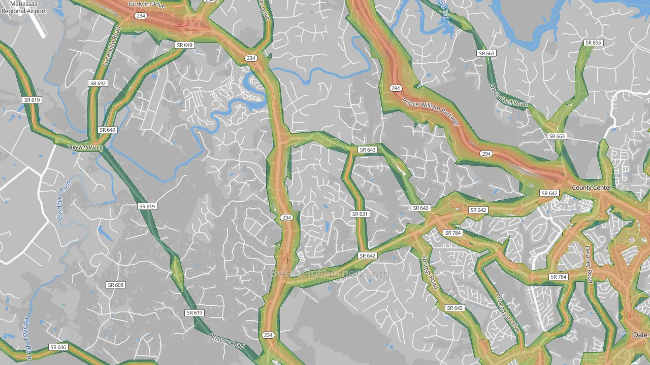 20112, VA Map of Noise Levels in 20112