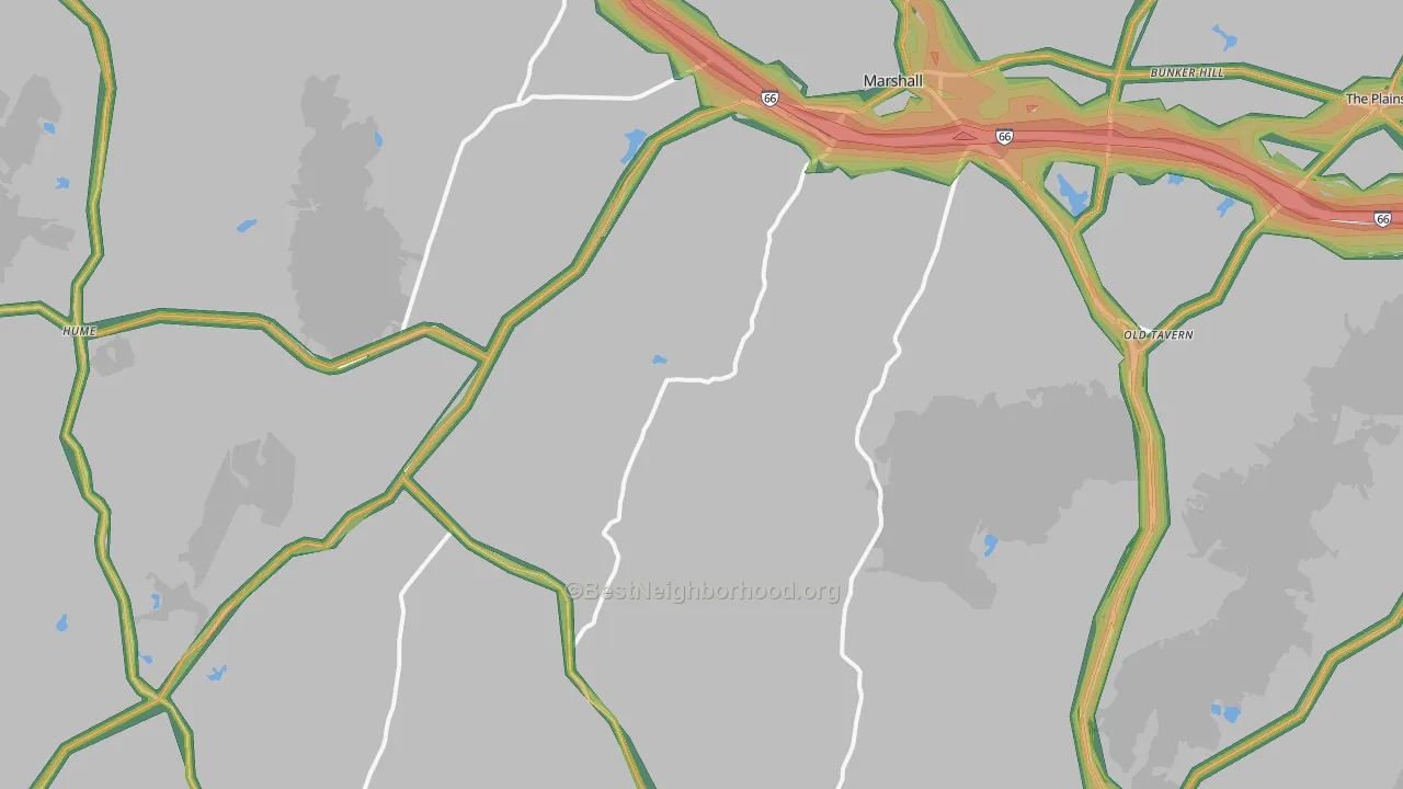 20115, VA Map of Noise Levels in 20115