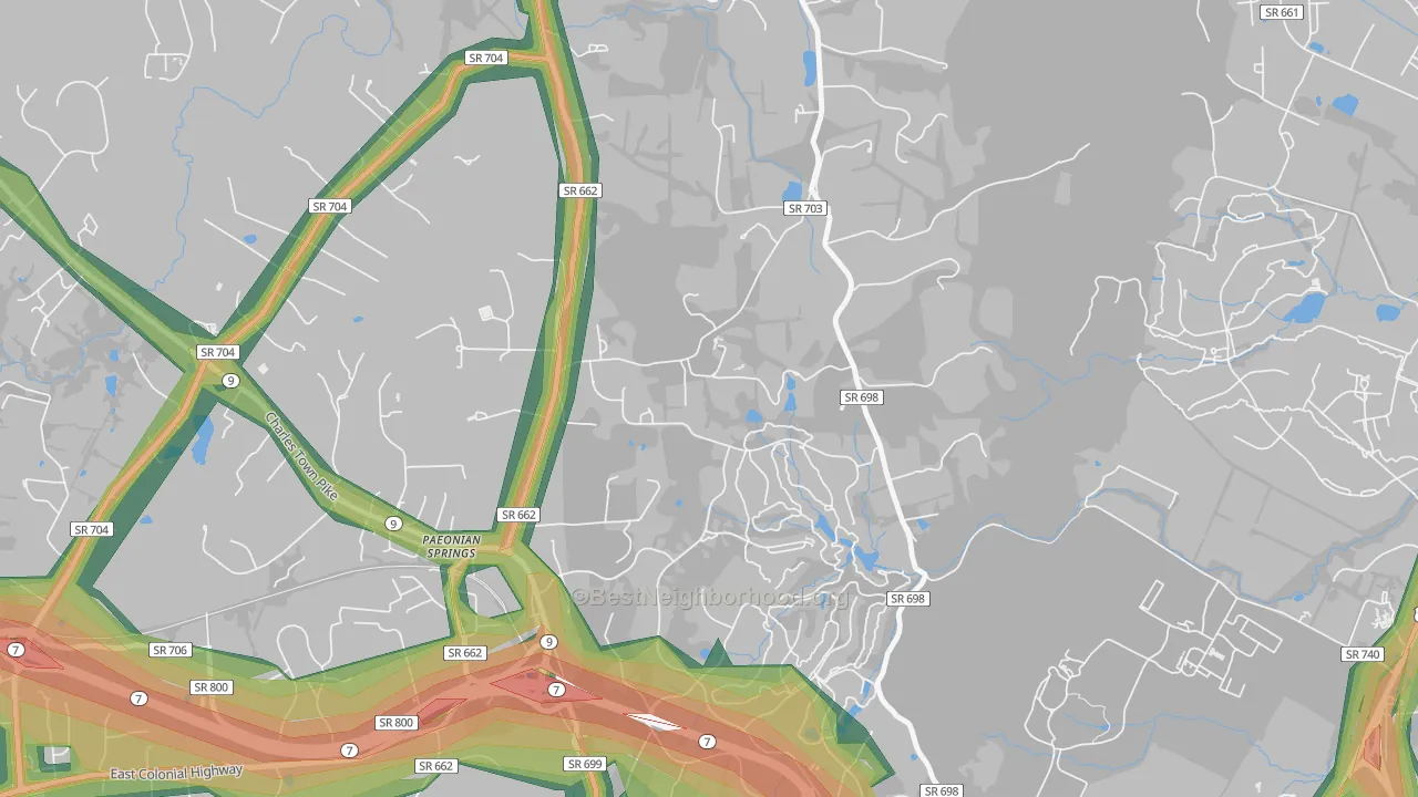 20129, VA Map of Noise Levels in 20129