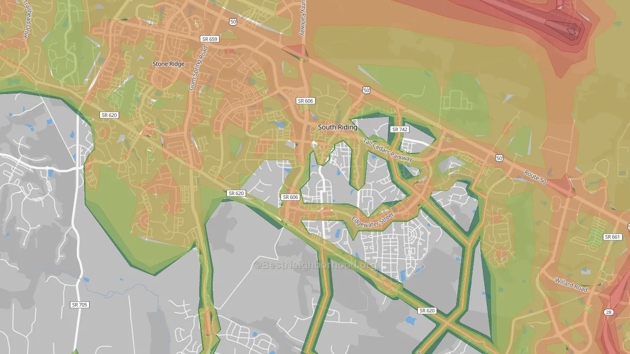 20152, VA Map of Noise Levels in 20152