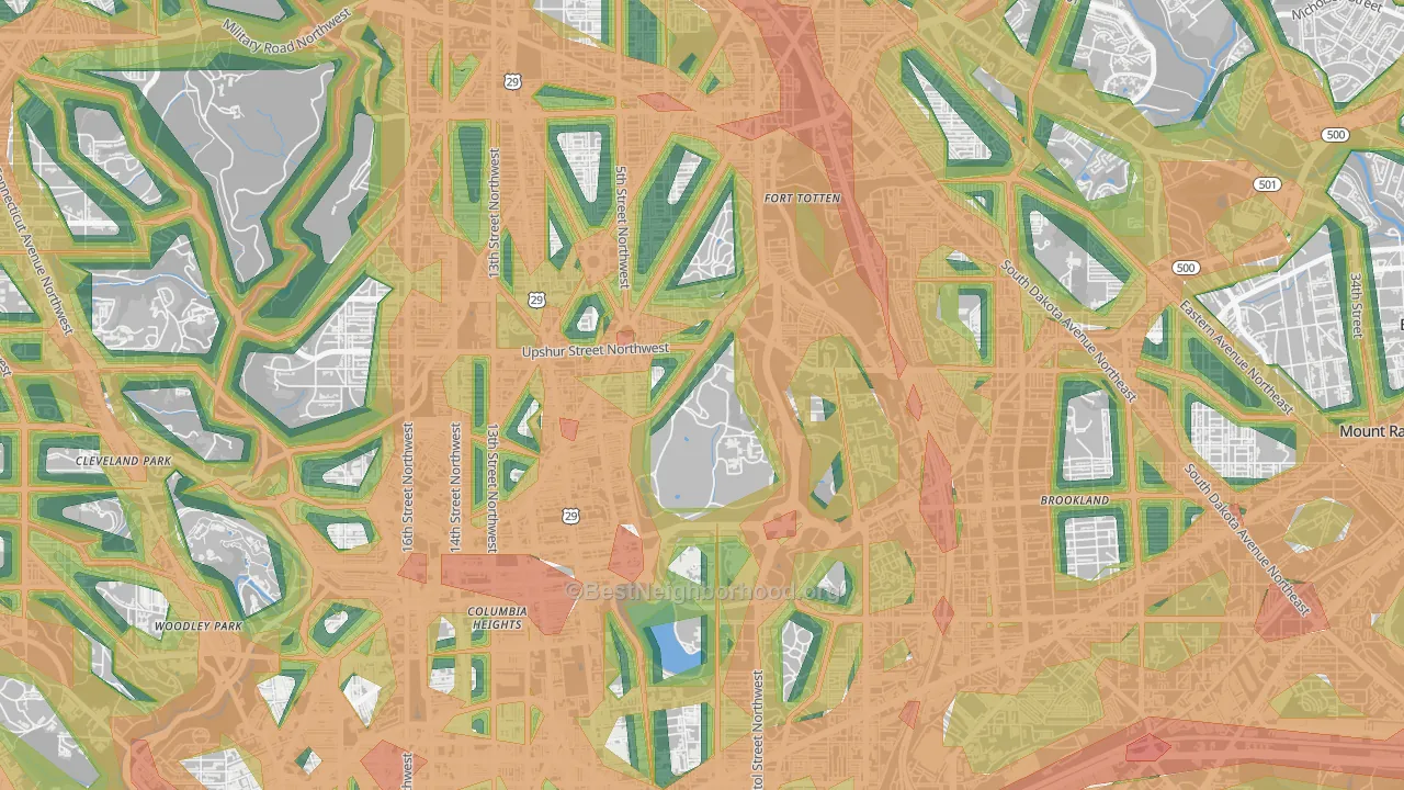 20317, DC Map of Noise Levels in 20317