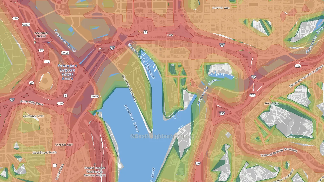 20319, DC Map of Noise Levels in 20319