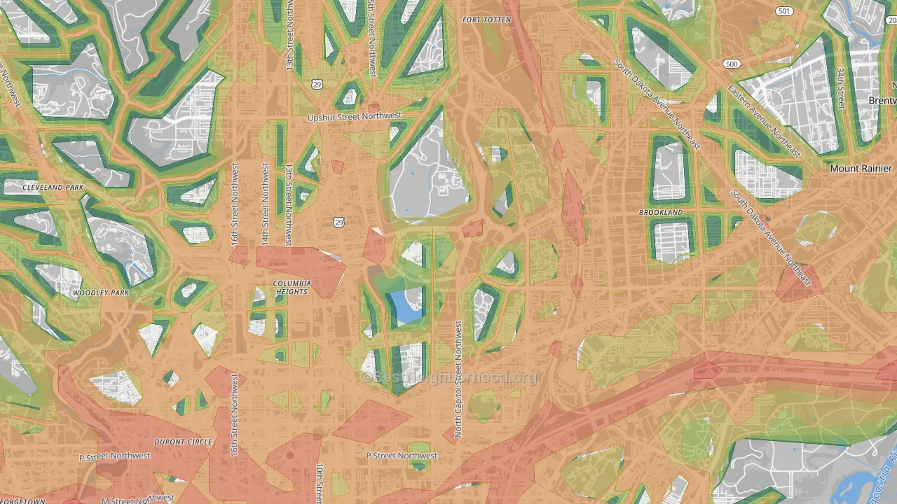 20422, DC Map of Noise Levels in 20422