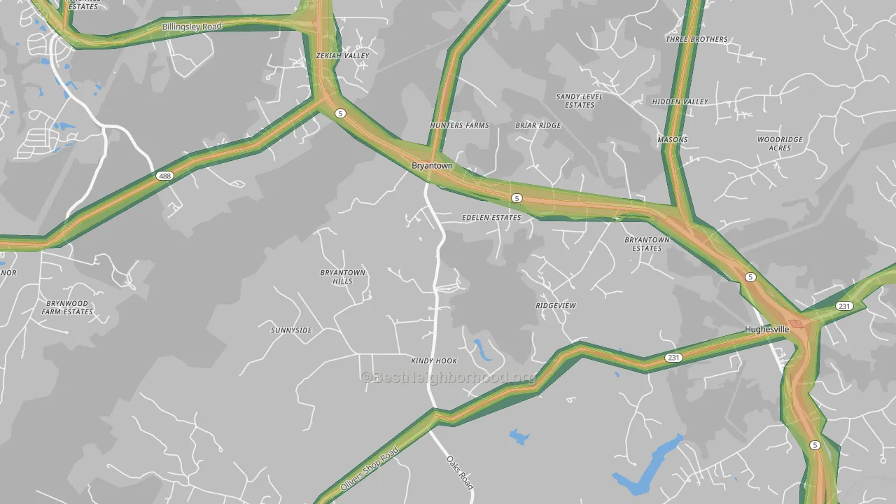 20617, MD Map of Noise Levels in 20617