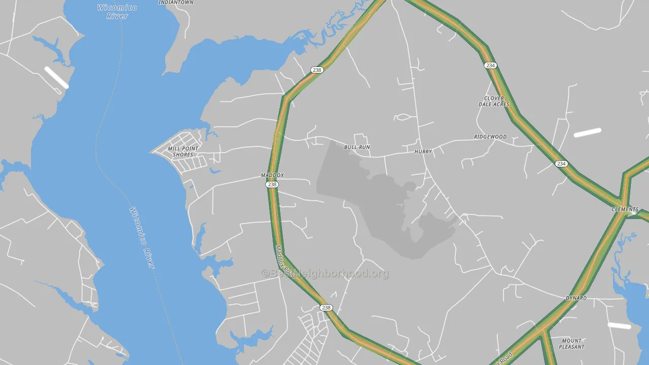 20621, MD Map of Noise Levels in 20621