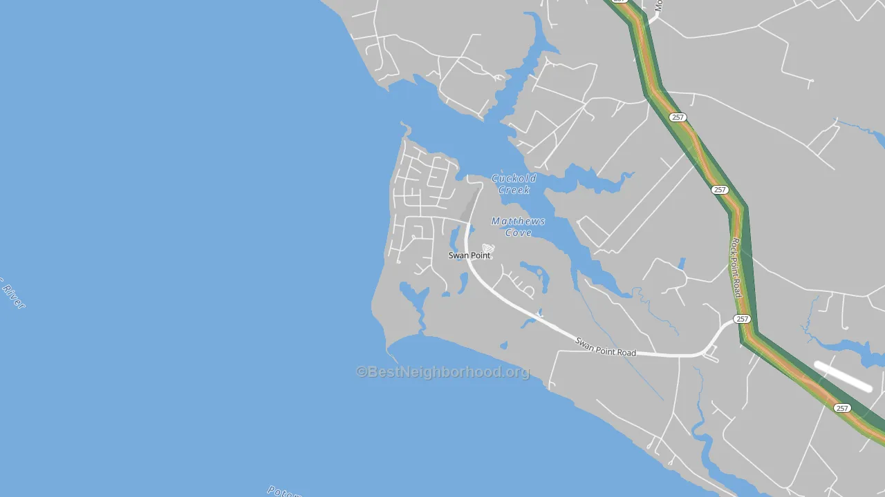 20645, MD Map of Noise Levels in 20645