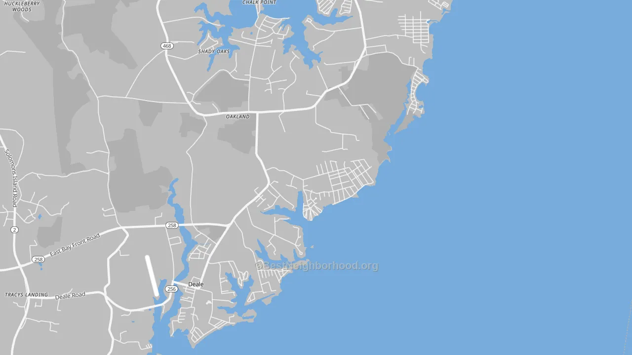 20733, MD Map of Noise Levels in 20733