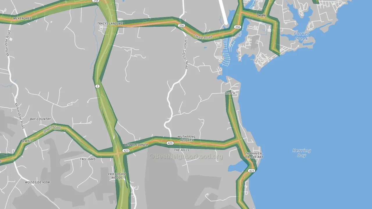20779, MD Map of Noise Levels in 20779