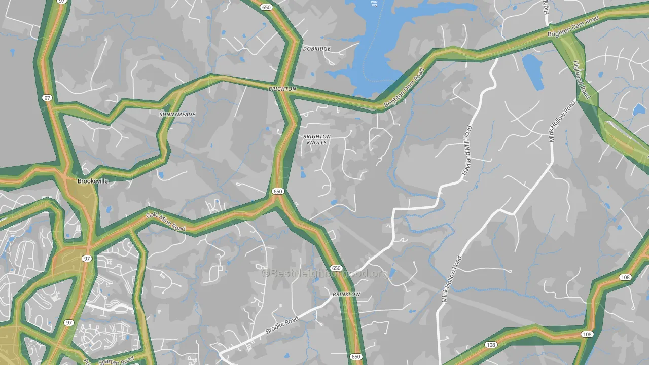 20862, MD Map of Noise Levels in 20862