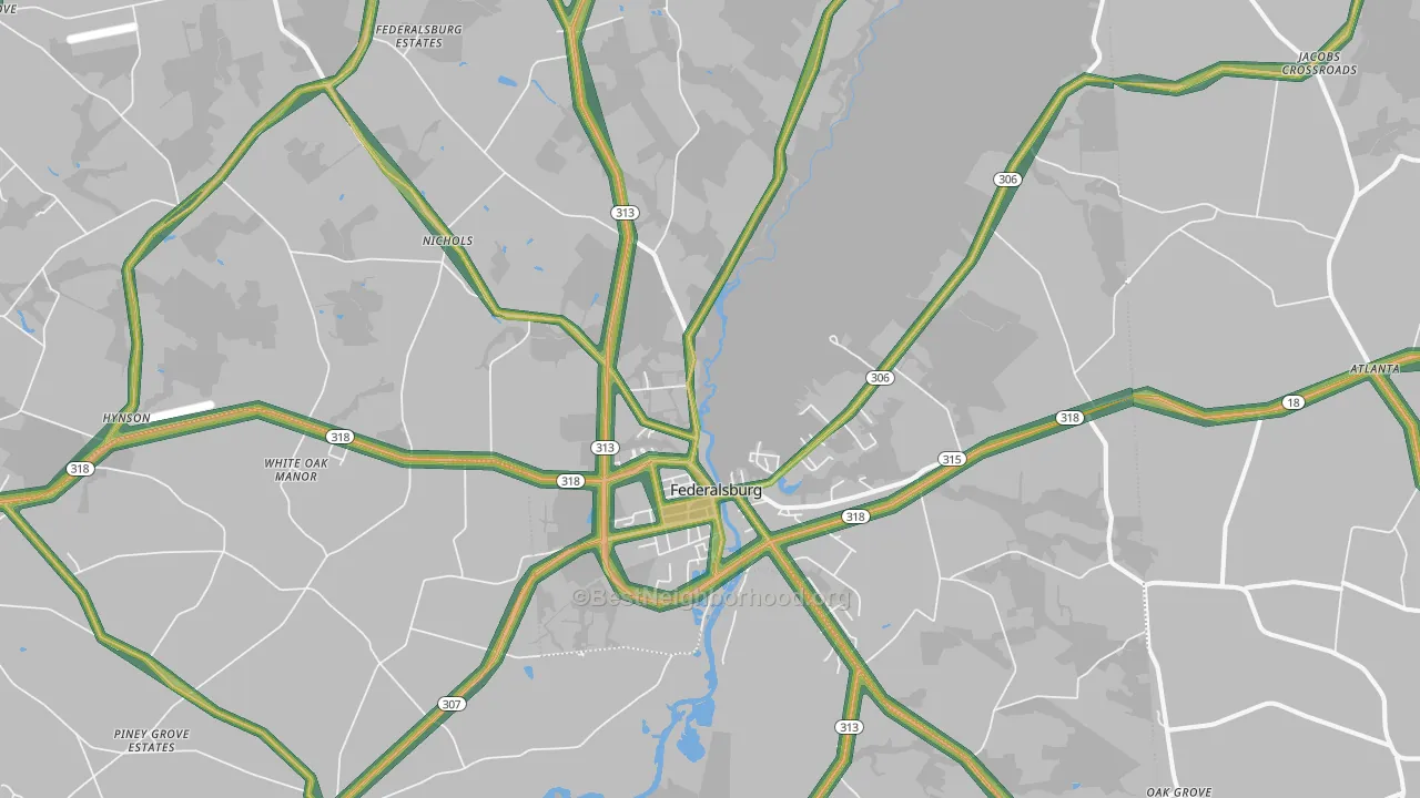 21632, MD Map of Noise Levels in 21632