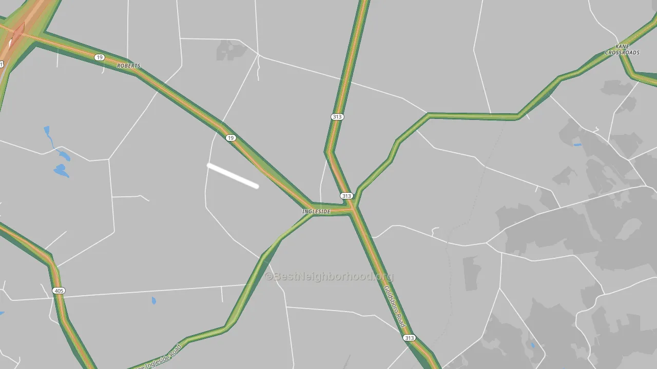 21644, MD Map of Noise Levels in 21644