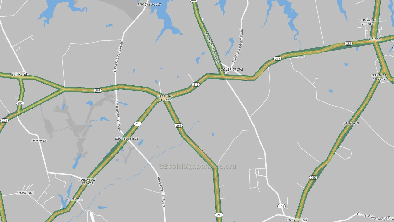 21645, MD Map of Noise Levels in 21645