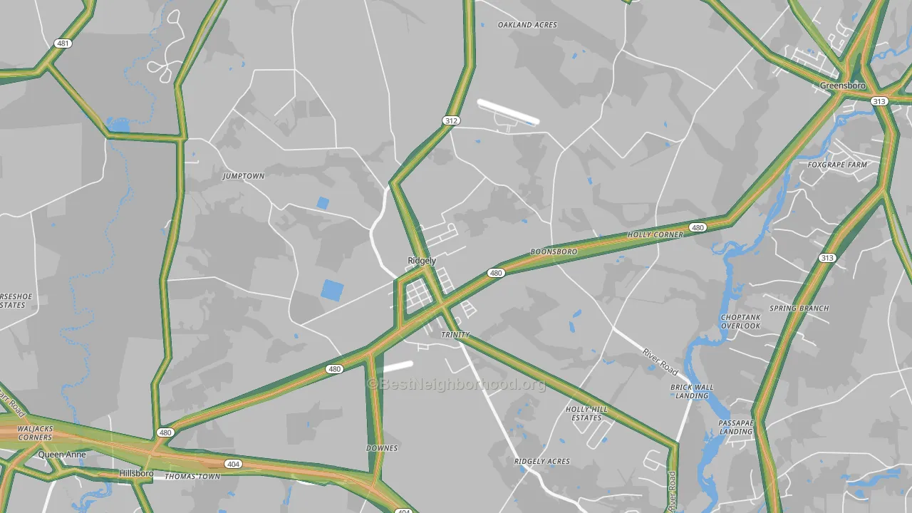 21660, MD Map of Noise Levels in 21660