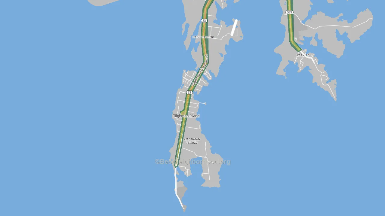 21671, MD Map of Noise Levels in 21671