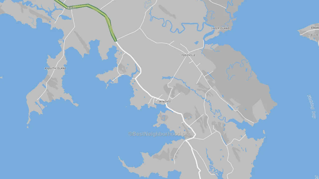 21675, MD Map of Noise Levels in 21675