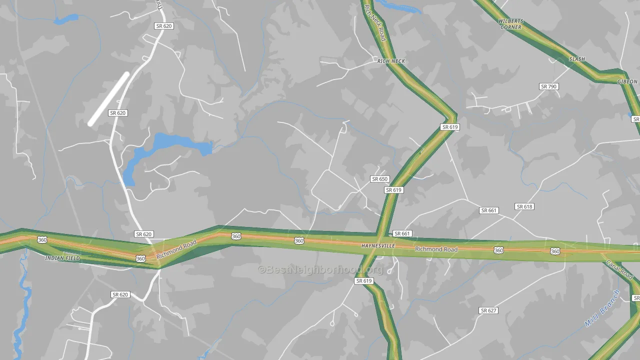 22472, VA Map of Noise Levels in 22472