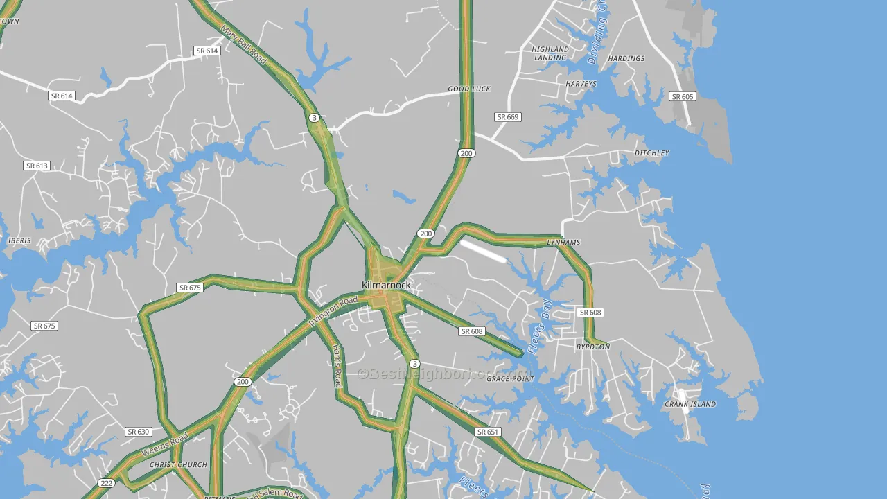 22482, VA Map of Noise Levels in 22482