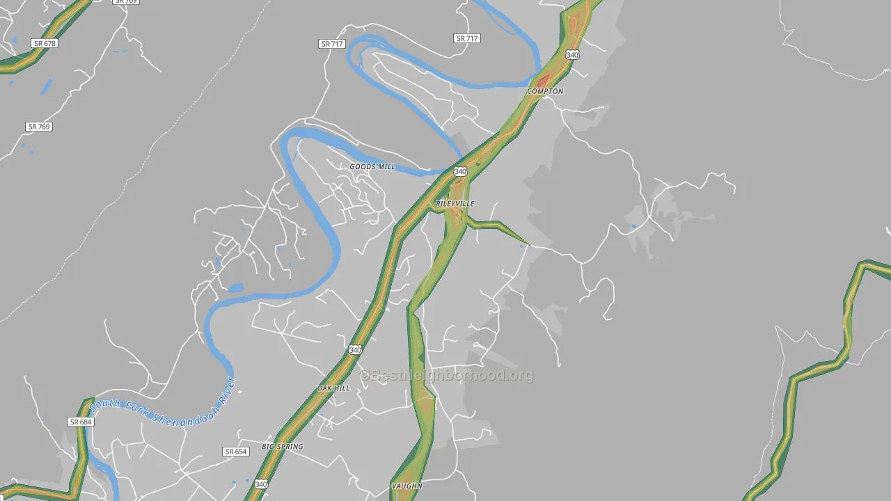 22650, VA Map of Noise Levels in 22650