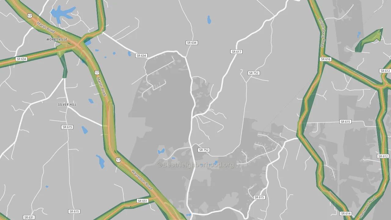 22720, VA Map of Noise Levels in 22720