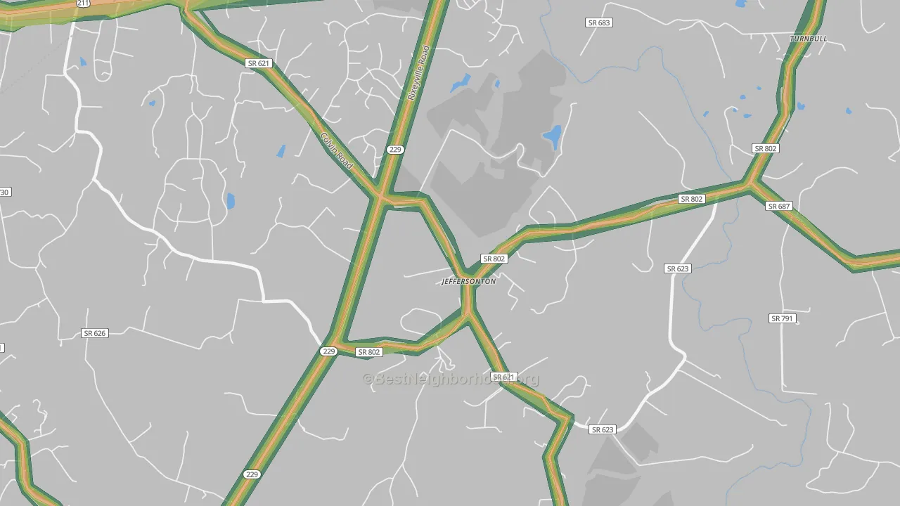 22724, VA Map of Noise Levels in 22724