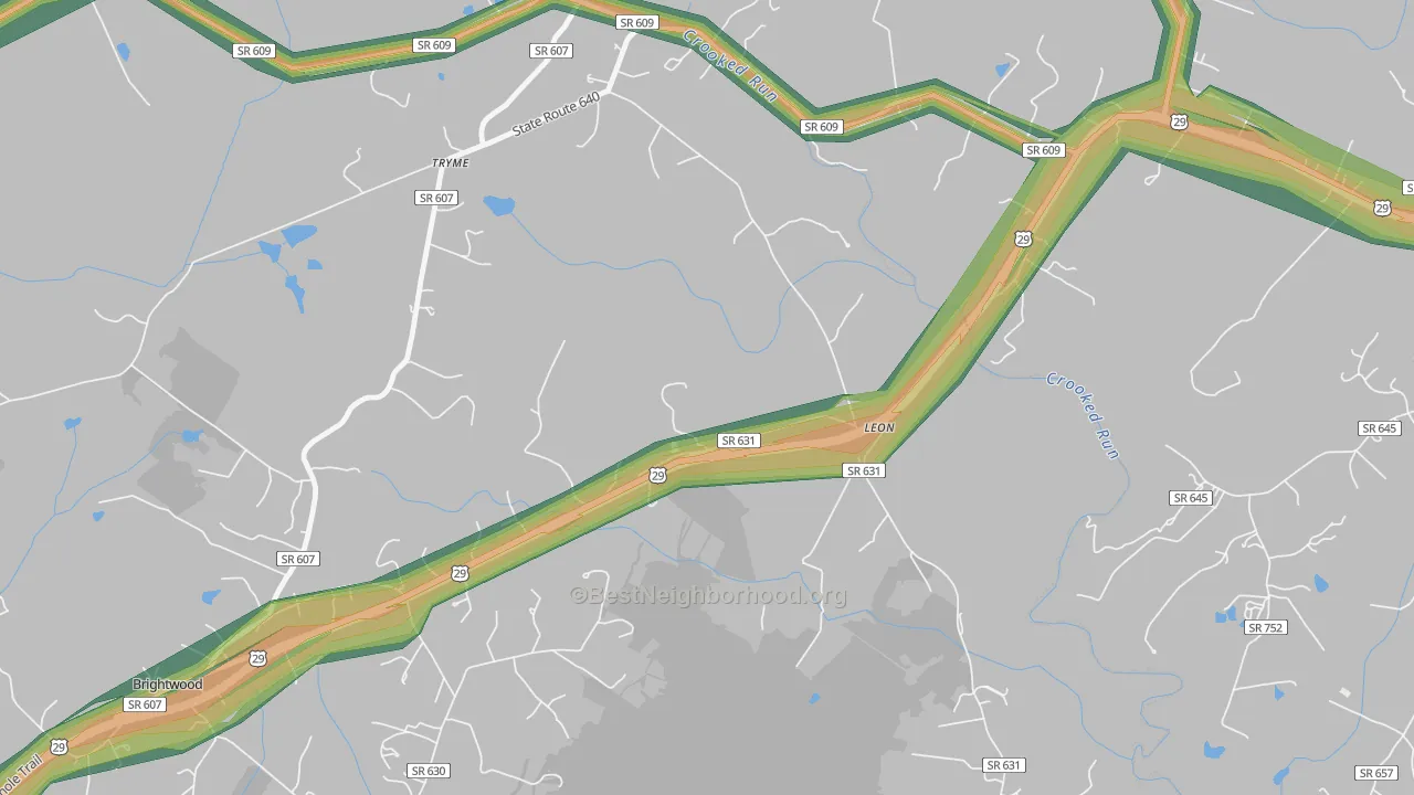 22725, VA Map of Noise Levels in 22725