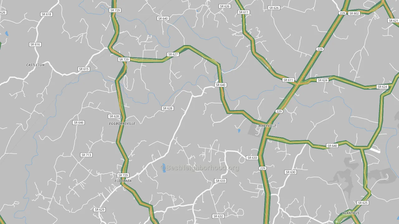22737, VA Map of Noise Levels in 22737