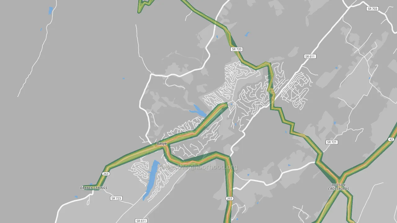 22810, VA Map of Noise Levels in 22810