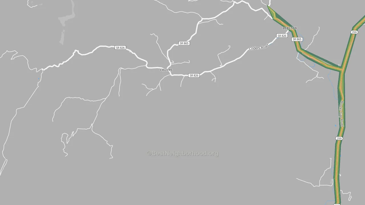 22820, VA Map of Noise Levels in 22820