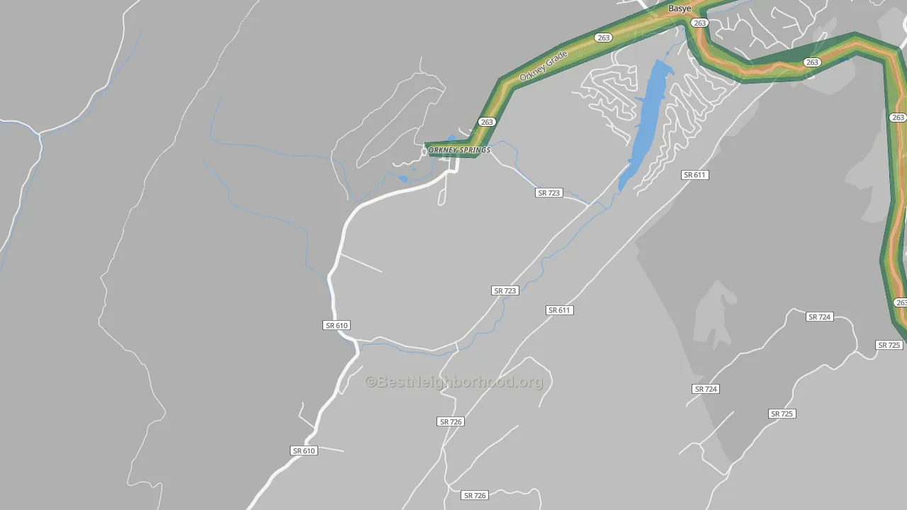 22845, VA Map of Noise Levels in 22845
