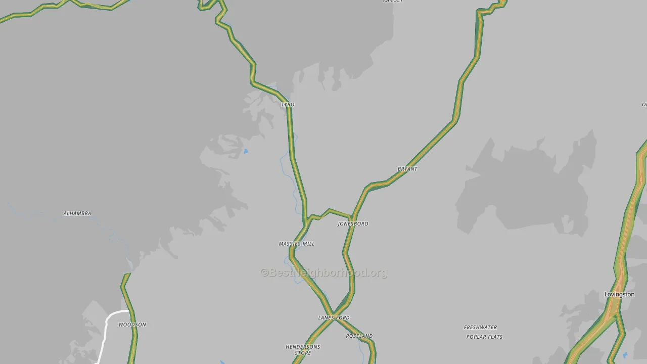 22967, VA Map of Noise Levels in 22967