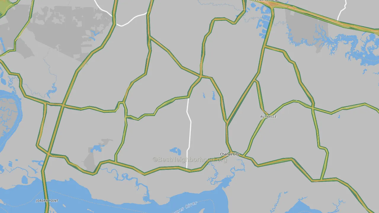 23030, VA Map of Noise Levels in 23030