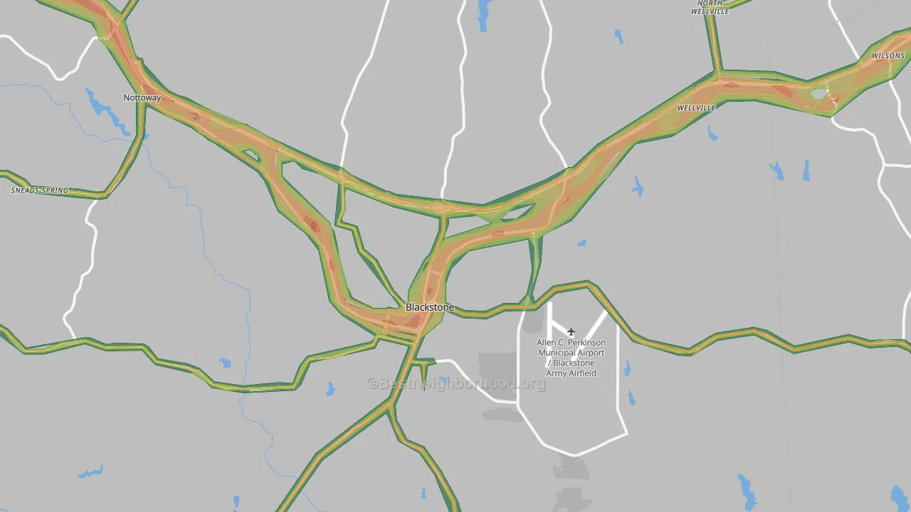 23824, VA Map of Noise Levels in 23824