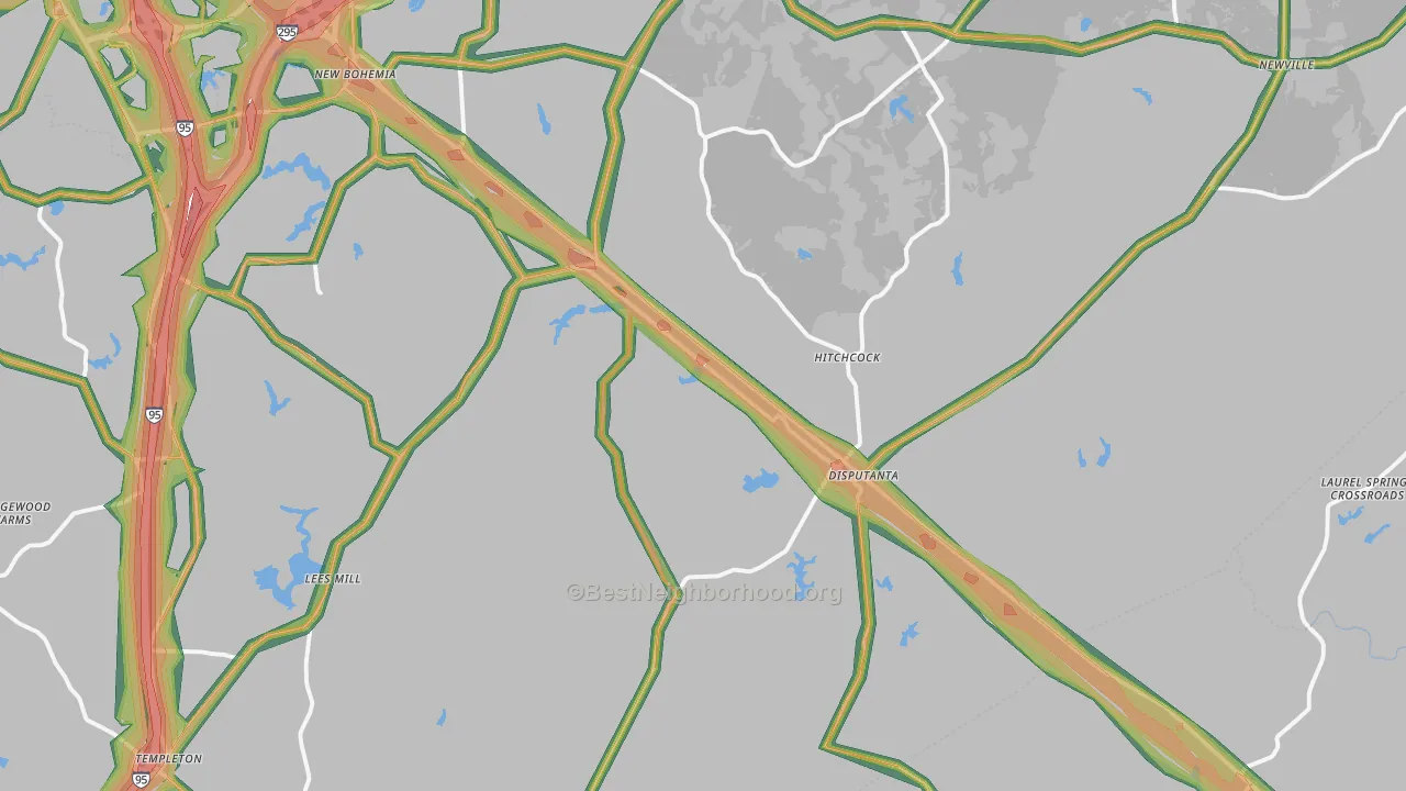 23842, VA Map of Noise Levels in 23842