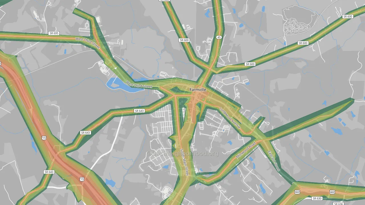 23909, VA Map of Noise Levels in 23909