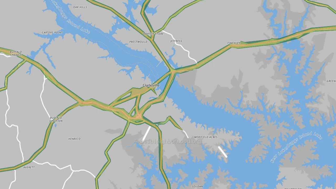 23927, VA Map of Noise Levels in 23927