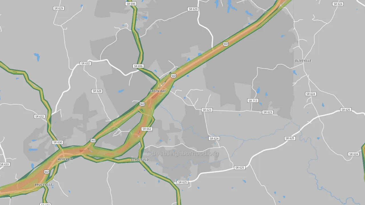 23942, VA Map of Noise Levels in 23942