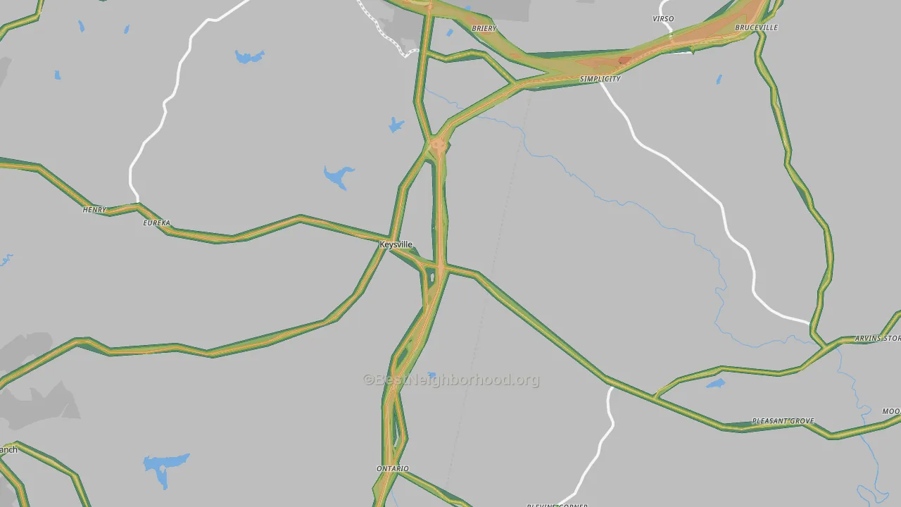 23947, VA Map of Noise Levels in 23947