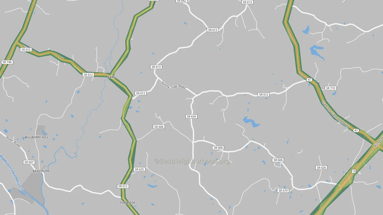 23967, VA Map of Noise Levels in 23967